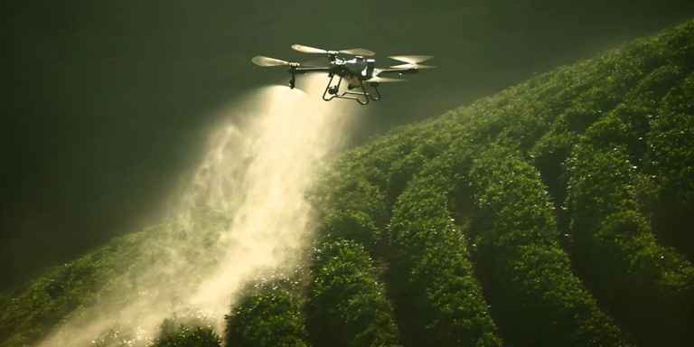 پهپاد DJI AGRAS T25 سمپاشی